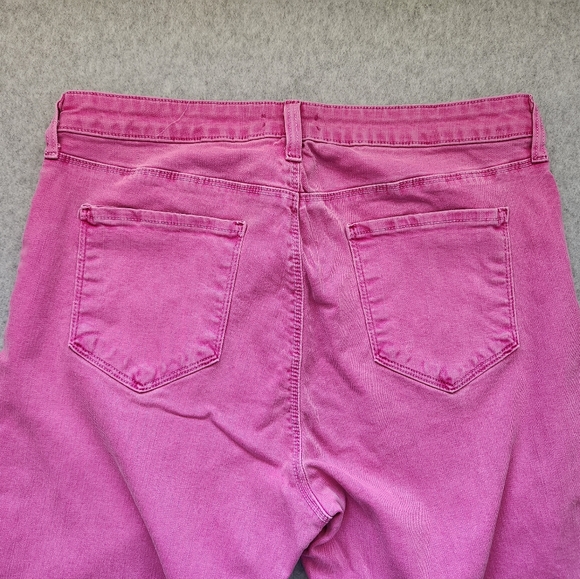 L'Agence Womens Margot Hi Rise Skinny Denim Crop Jean Pink NWOT Sz 32 BarbieCore - Picture 5 of 15